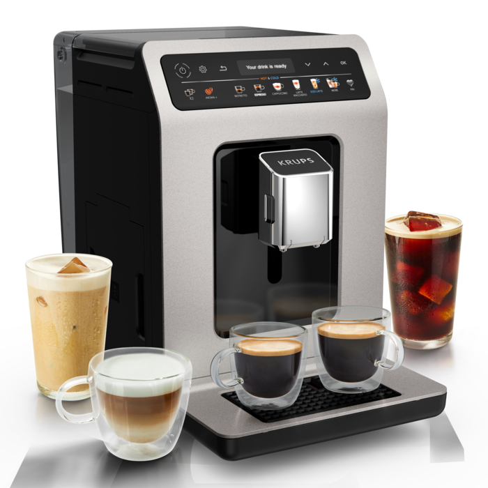 Krups Evidence Hot & Cold  Machine expresso automatique  18 recettes chaudes et froides Machine expresso automatique