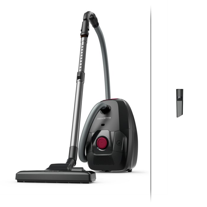 Rowenta Green Force Max, Aspiradora con bolsa, Filtración HEPA, Bajo consumo, 900 W, Diseño Eco
