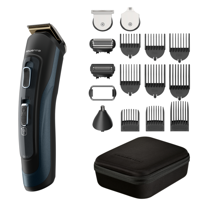 Rowenta Selectium 17 en 1, multiaccesorios para hombre, cuchillas autoafilables, alta precisión