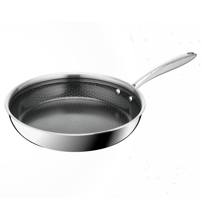 Tefal Master Ceramic Sartén 26 cm, Revestimiento antiadherente, Acero inoxidable premium, Tecnología Hybridmesh, Compatible con inducción