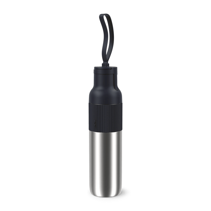 Tefal BeYou Botella de hidratación Tapa abatible 0 7 L Reutilizable 100 % hermética Apta lavavajillas Negra