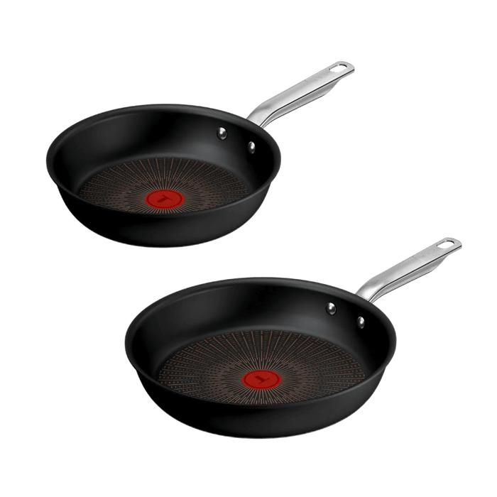 Tefal Experience Set 2 Sartenes 24/28 cm Revestimiento Antiadherente FusionCore Compatible con Inducción