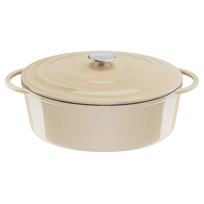 Tefal Lov Olla Ovalada 34 cm, Cocotte, Hierro Fundido, Apta Para Inducción y Horno