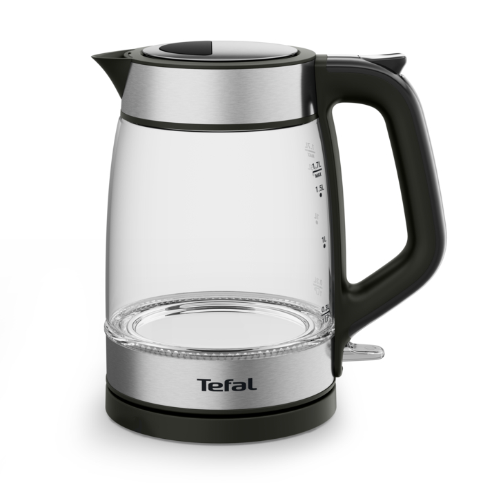 Tefal Hervidor Glass Kettle, 1,7L, Marcas de medición, Cristal