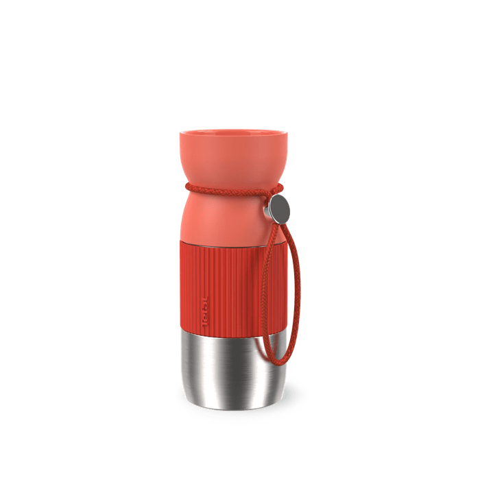 Tefal BeYou, Taza de viaje, Bebida aromática, 100 % hermética, Apta lavavajillas, 0,36 L, Naranja