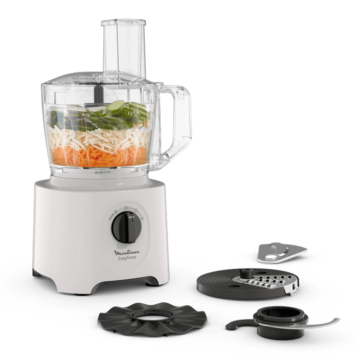 Moulinex Easy Force, Procesador de Alimentos, 4 Accesorios, 15 Funciones