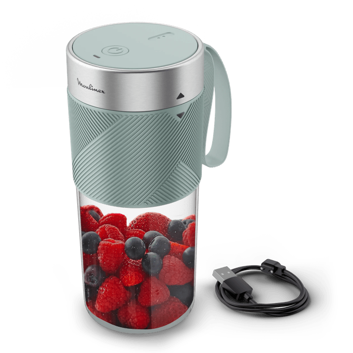 Moulinex – Batidora portátil USB Moulinex Lightmix 300ml hasta 11 usos por carga.