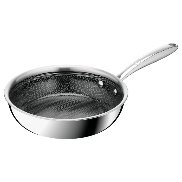 Tefal Master Ceramic Sartén 20 cm, Revestimiento antiadherente, Acero inoxidable premium, Tecnología Hybridmesh, Compatible con inducción