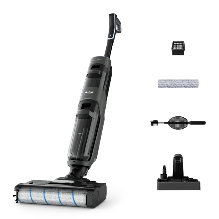 Bezprzewodowy odkurzacz myjący Tefal X-Clean 4, 50 min, samoczyszczenie