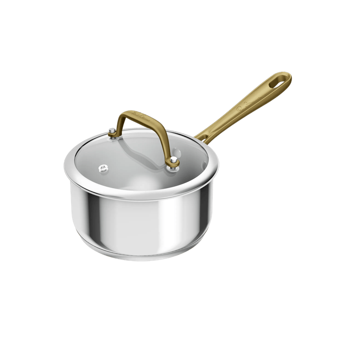 Tefal Tefal & Bocuse Cazo de 16 cm, Induction, Sin revestimiento, Acero, Mango fijo dorado