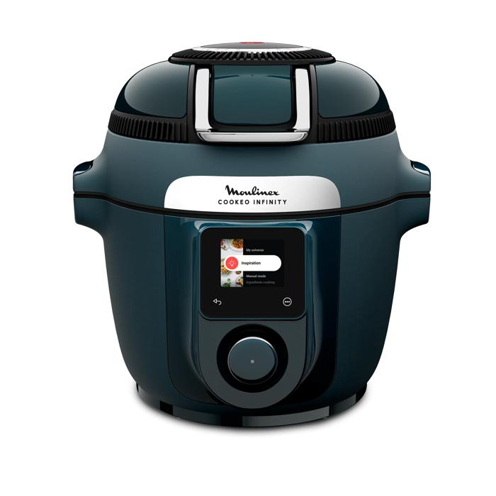 MOULINEX  Cookeo Infinity, 17&nbsp;modes de cuisson, Sans pale de m&eacute;lange, Bleu Trust,Multicuiseur et air fryer, 17 modes de cuisson, Bleu trust 