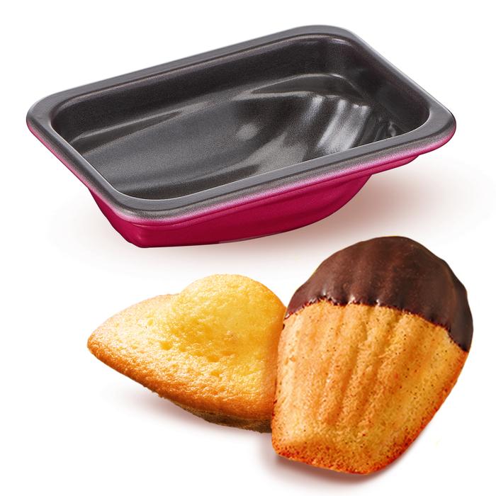 Tefal Creabake, Set de 3 Moldes de Madalenas, 8,3 x 6,5 cm