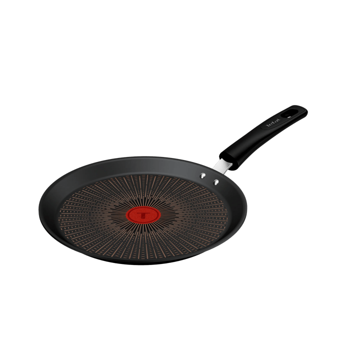 Tefal Experience crepera de 25 cm, Revestimiento antiadherente FusionCore, Compatible con inducción
