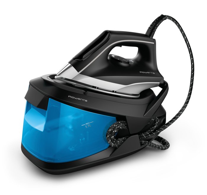 Rowenta Turbosteam, Centro de planchado, 6,5 bares, Golpe de 350 g/min, 1,7 L, Azul