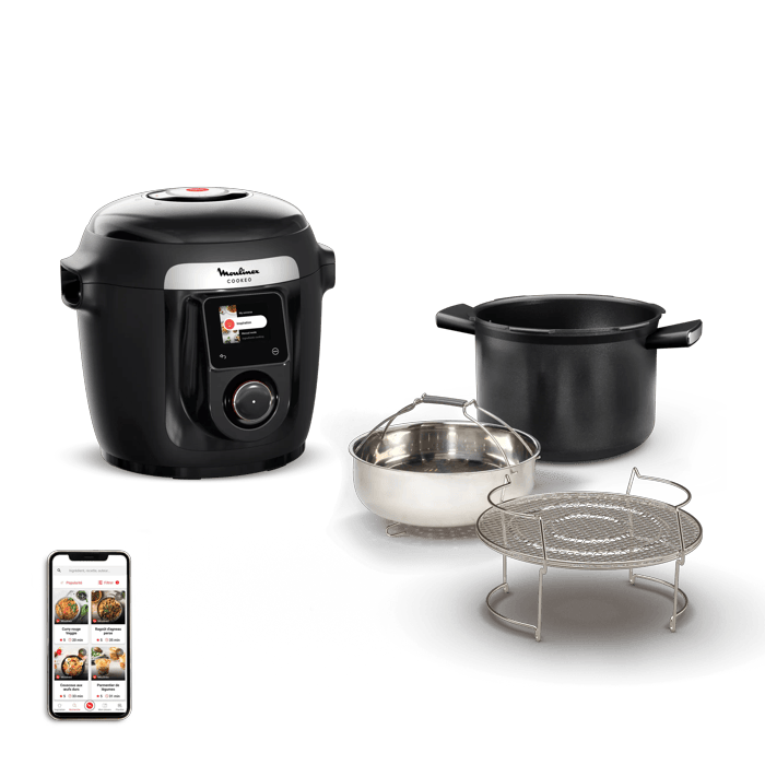 Moulinex Cookeo Wi-Fi 10In1 Black Multicooker A Pressione Capacità 6L 10 Modalità Di Cottura Cottura Veloce
