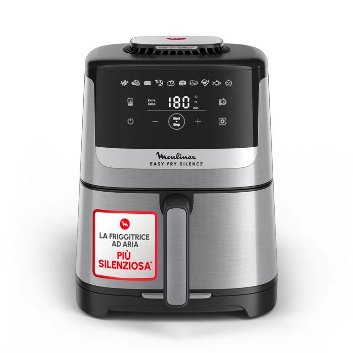 Moulinex Easy Fry Silence Friggitrice Ad Aria 5L Silent Technology Easy Clean et Store System
