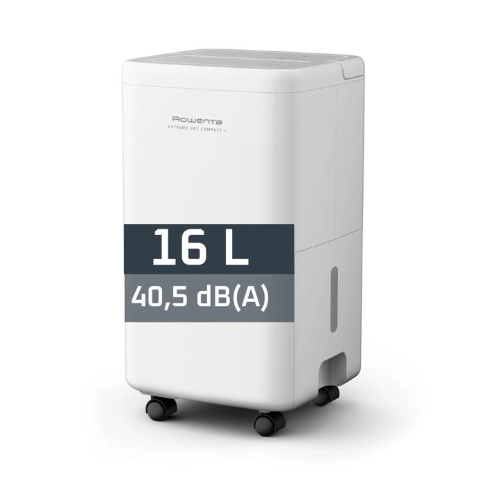 Rowenta Extreme Dry Compact + de Rowenta, Deshumidificador, Elimina hasta 16 L de humedad al día