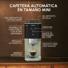 Coffee Crush, Cafetera Automática Compacta, Café en Grano y Molido, 15 Bares, 2 recetas, Pantalla táctil