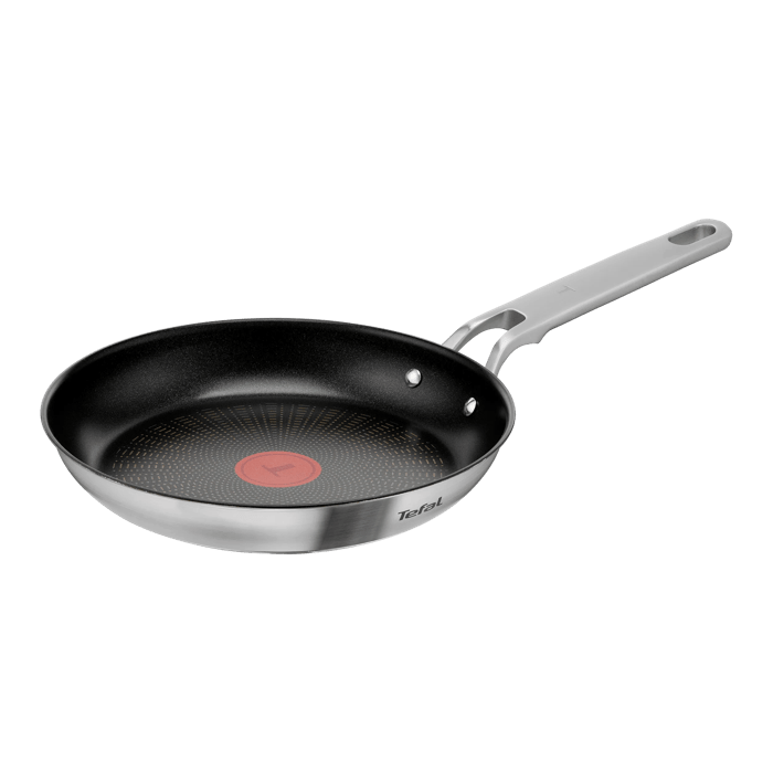 Tefal Extreme Sartén de 24 cm, Acero inoxidable premium, Revestimiento antiadherente, Thermo-Signal, Compatible con inducción