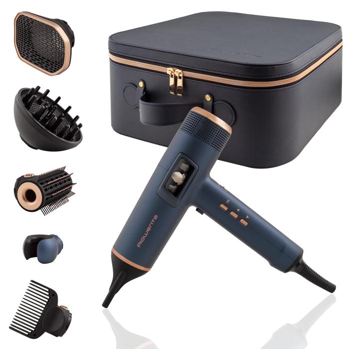 Rowenta – Secador de pelo Rowenta HY9430 Maestria For You automático según el tipo de cabello con Pantalla LED y 6 accesorios.