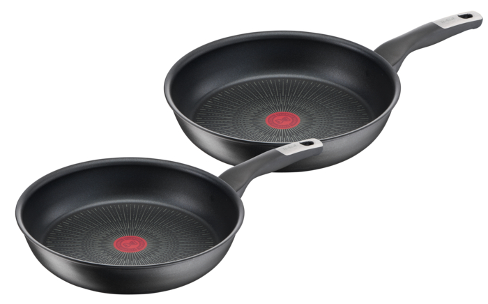 Tefal Unlimited, 2 sartenes, 22 y 28 cm, Negro