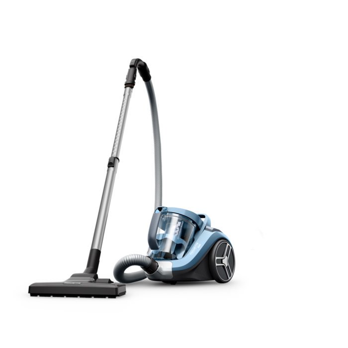 Rowenta Compact Power XXL de Rowenta, aspiradora sin bolsa, motor de bajo consumo (máx. 900 W), filtración ciclónica avanzada de 3 niveles, depósito de suciedad extragrande de 2,5 L, compacta,