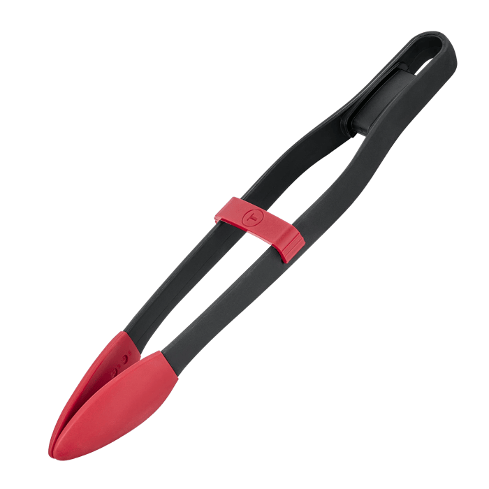 Tefal Ingenio+ Pinza larga de cocina, Puntas de silicona, Resistente al calor hasta 230 °C, Negro