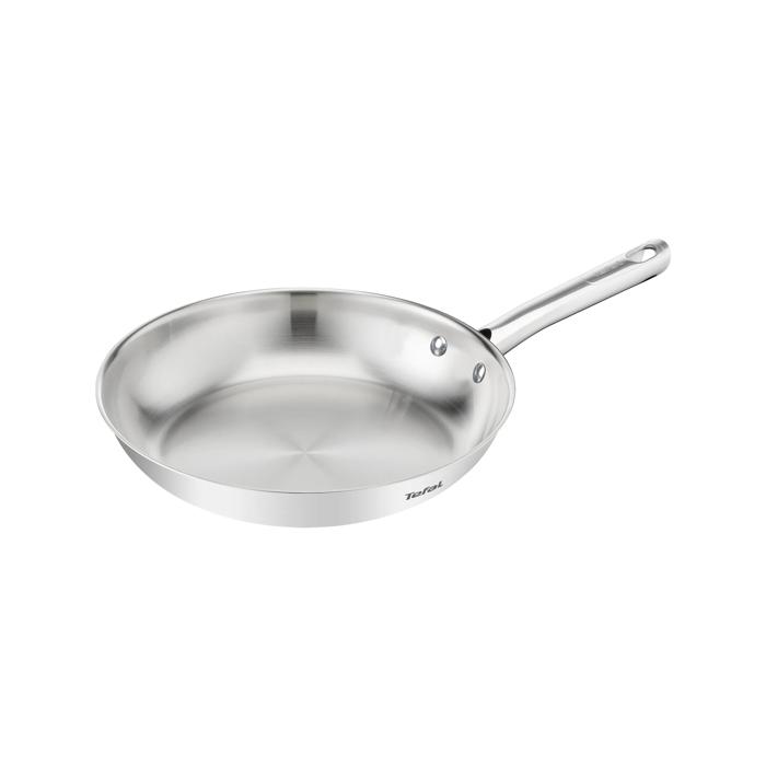 Tefal Duetto On, Sartén de 20 cm, Acero Inoxidable, Resultados crujientes, Inducción