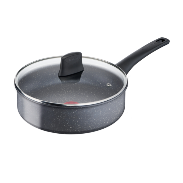 Tefal Healthy Chef Guisera 24 cm, Revestimiento antiadherente, Inducción, Fácil de limpiar,, Gris
