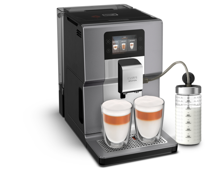 Krups Intuition Préférence+  Krups  Machine à café à grain  15 boissons  Ecran tactile Expresso broyeur à café grains