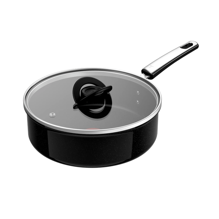 Tefal Experience Ceram keramische hapjespan 24 cm + deksel - Fusion Core - inductie