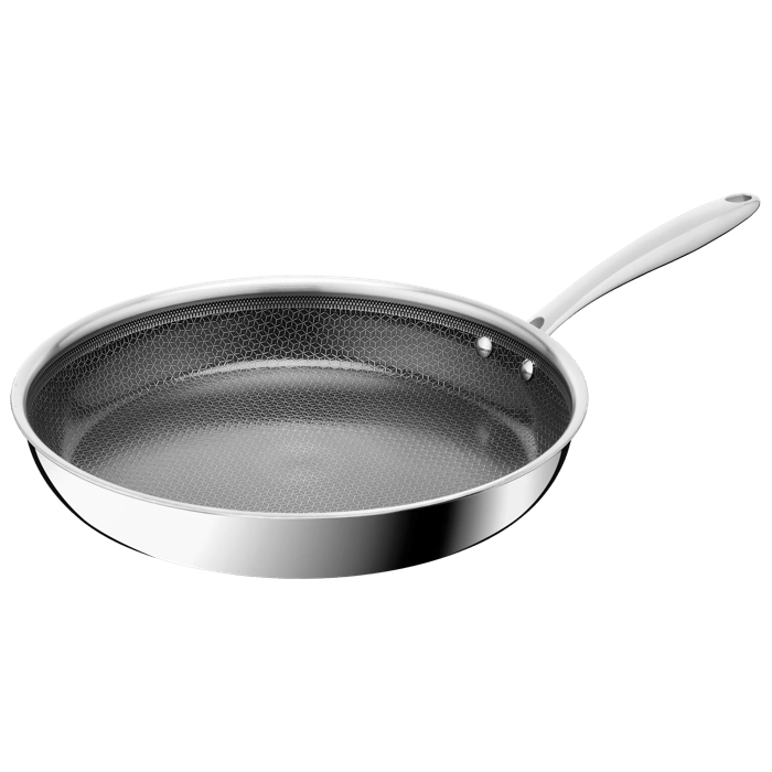 Tefal Master Ceramic Sartén 28 cm, Revestimiento antiadherente, Acero inoxidable premium, Tecnología Hybridmesh, Compatible con inducción