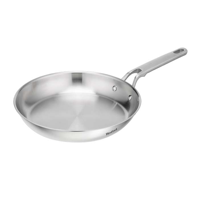 Tefal Extreme Sartén 24 cm, Acero inoxidable premium, Sin revestimiento, Garantía 10 años, Compatible con inducción