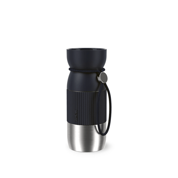 Tefal BeYou, Taza de viaje, Bebida aromática, 100 % hermética, Apta lavavajillas, 0,36 L, Negra