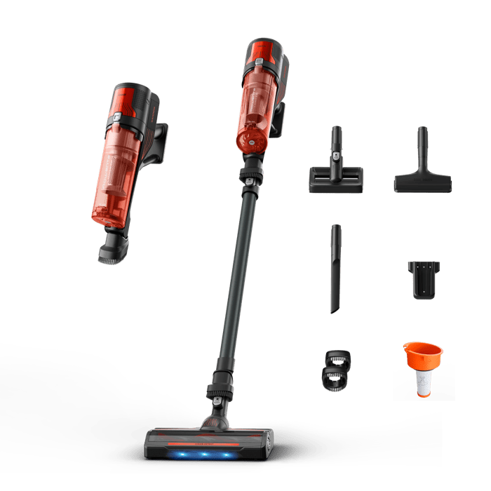 Rowenta X-Force 8.80 de Rowenta, Aspiradora Escoba Sin Cable, Limpieza Potente, 100 AW, solo 1,3 kg en modo de mano, con cepillo multifunción con LEDs, Modelo para Mascotas