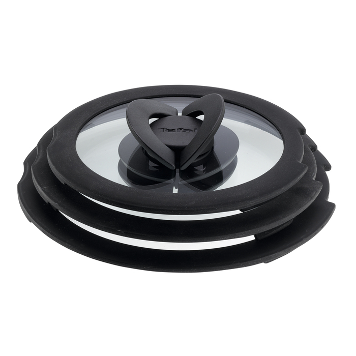 Tefal Ingenio, Tapas de Cristal, 16/18/20 cm, Almacenamiento fácil, Compatible con Ingenio
