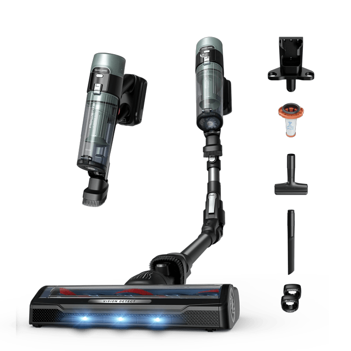 Rowenta X-Force Flex 10.80 de Rowenta, Aspiradora Sin Cable, Limpieza Profunda, 120 AW, con LEDs azules, Modelo para Alérgicos