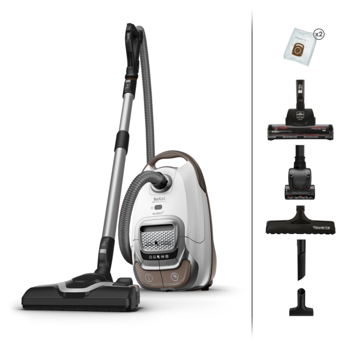Tefal Silence Force Allergy+, odkurzacz workowy, 400 W, dla alergików, cichy