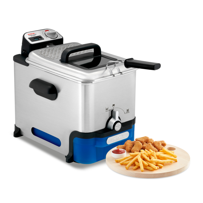 Tefal Oleoclean, Freidora de Gran Capacidad, 3,5 L de Aceite, 1,2kg de Comida, con Filtrado Automático y Temporizador Digital