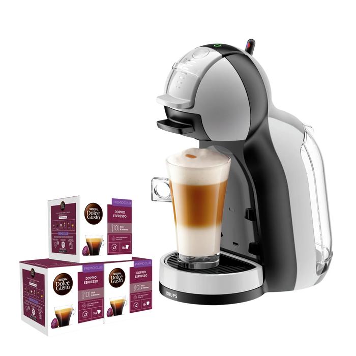 Moulinex MINI ME, Cafetera de cápsulas multibebida, 3 Packs Espresso, Alta presión, Compacta, Parada automática, Tamaño de bebida ajustable,