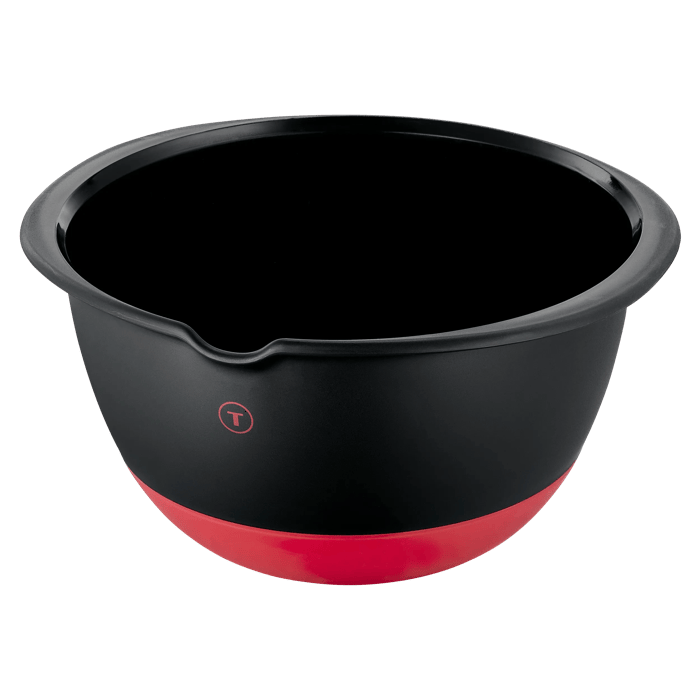 Tefal Ingenio+ Bol de mezcla, Vertido Fácil, Rojo y negro