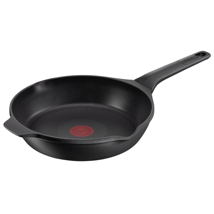 Tefal Robusto, Sartén 26 cm, Aluminio fundido, Retención de calor, Revestimiento antiadherente, Negro