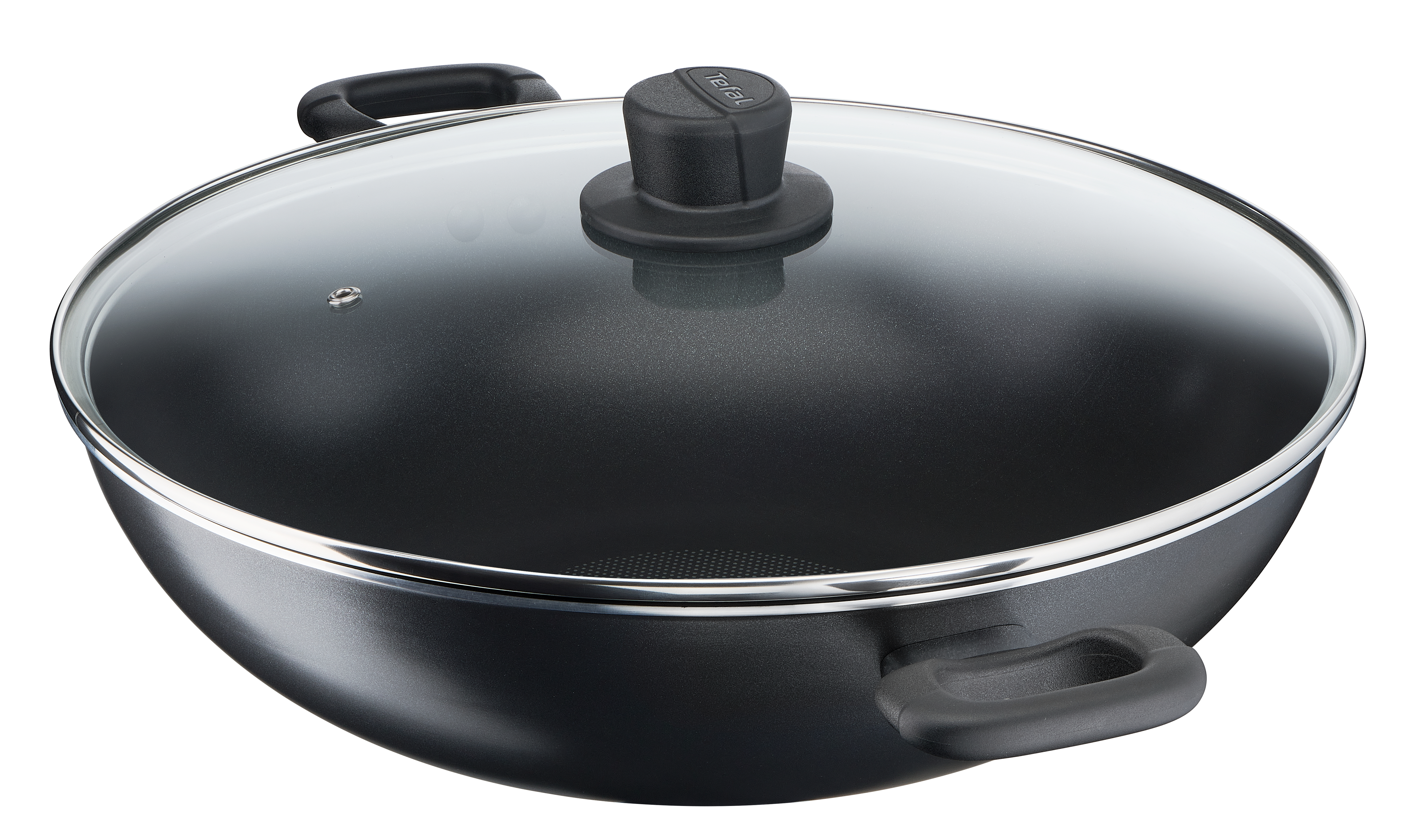 TEFAL A69698 NOVEL HARD ANODIZED INDUCTION CHINESE WOK 36CM WITH