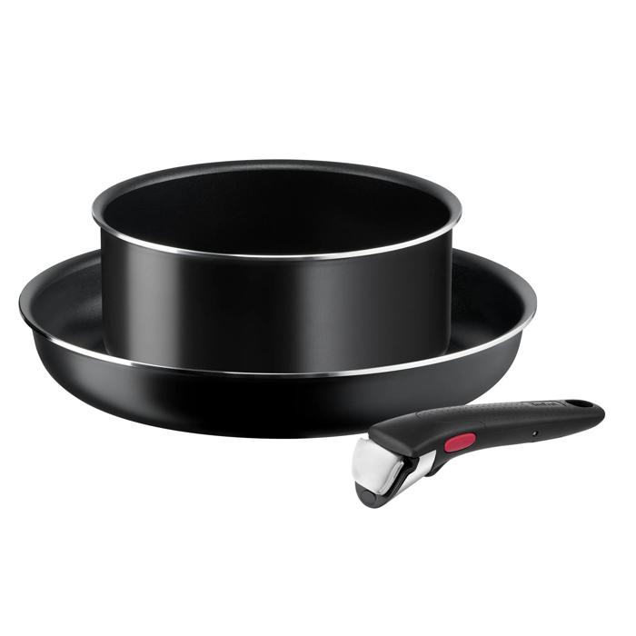 Zestaw garnków i patelni TEFAL INGENIO EASY COOK&CLEAN - 3 elementy