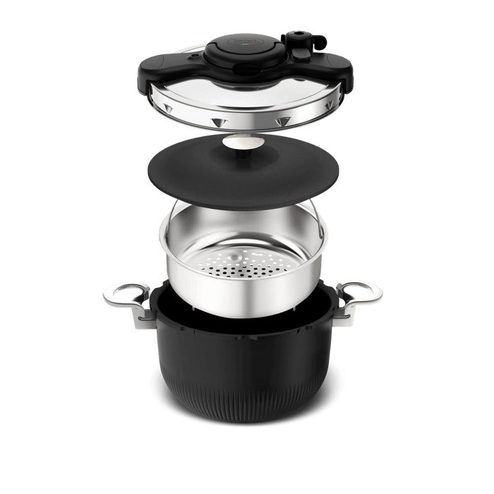 Tefal Clipso Tempo 3 en 1, Olla a presión, 6 L, Apta para horno