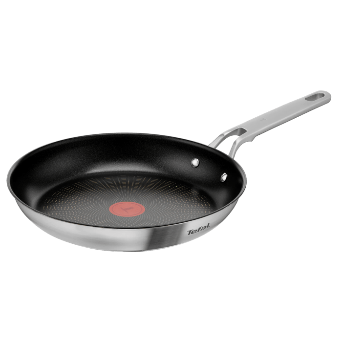 Tefal Extreme Sartén de 28 cm, Acero inoxidable premium, Revestimiento antiadherente, Thermo-Signal, Compatible con inducción