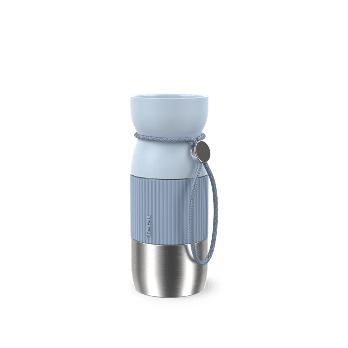 Tefal BeYou, Taza de viaje, Bebida aromática, 100 % hermética, Apta lavavajillas, 0,36 L, Azul