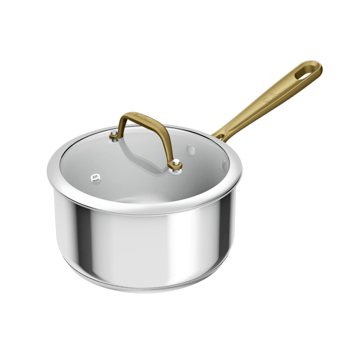 Tefal Tefal & Bocuse Cazo de 20 cm, Induction, Sin revestimiento, Acero, Mango fijo dorado