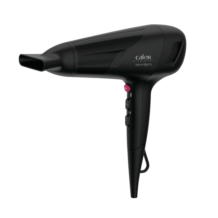 Calor Studio Dry  Sèche-cheveux  Technologie Effiwatts  6 Réglages  Calor Sèche-cheveux moteur DC