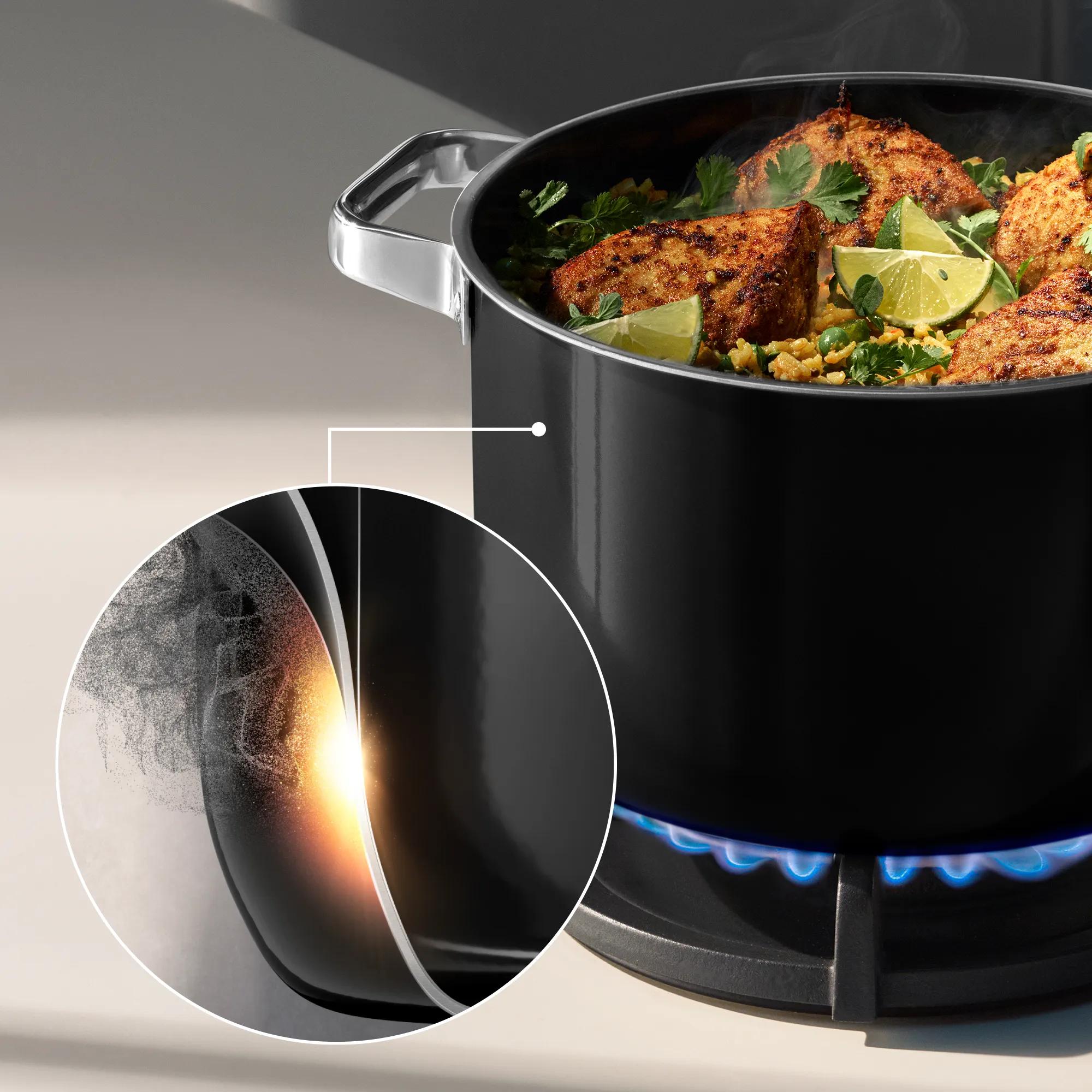 WMF Fusiontec Tencere Seti 4 Parça Siyah